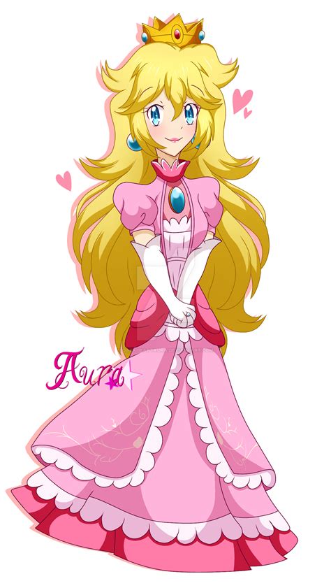 Princess Peach Redraw By Darkheartaura On Deviantart