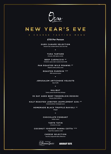 New Years Eve At Restaurant Ours Knightsbridge London New Years Eve