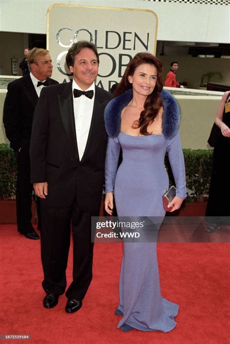 David Anspaugh and wife Roma Downey attend the Golden Globe awards on ...