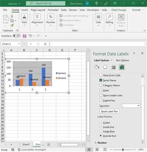 Manage DataLabels of Excel Charts|Documentation