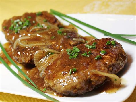 Hamburger Steak With Onions And Gravy Recipe