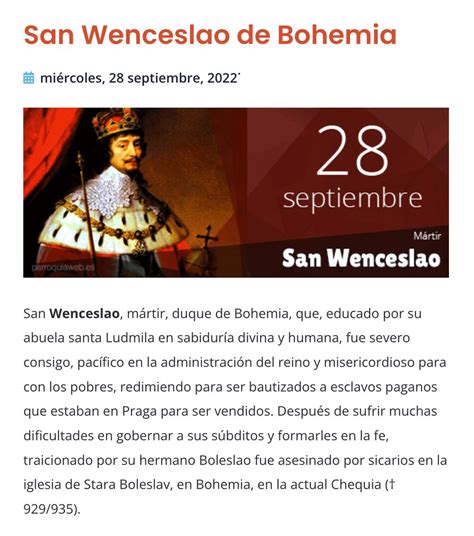 Parroquiaweb Es On Twitter Santoral Del De Septiembre San