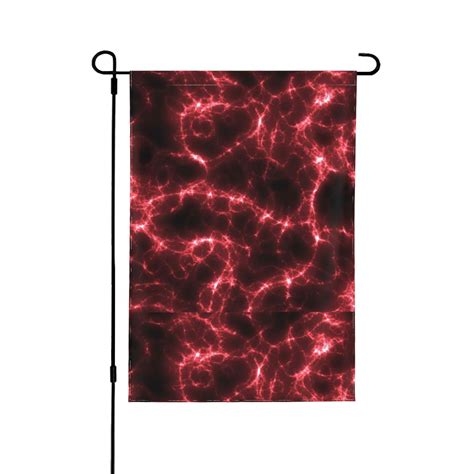 Wukai Red Line Garden Flags Double Sided Welcome Garden Yard House