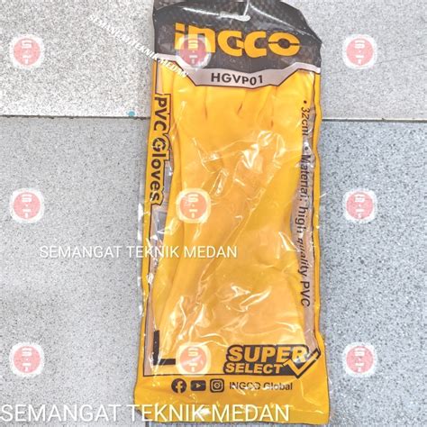 Jual Sarung Tangan Karet Tebal Latex Cat Rumah Pvc Gloves Ingco Hgvp