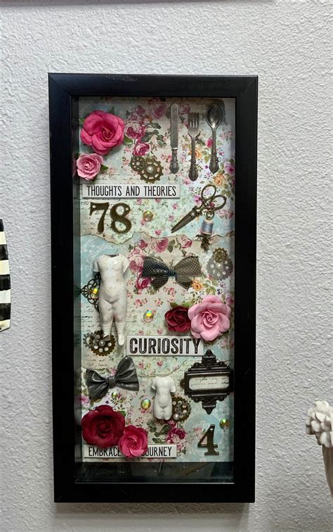 Box Of Curiosities Mixed Media Shadowbox Altered Art Vintage Assemblage