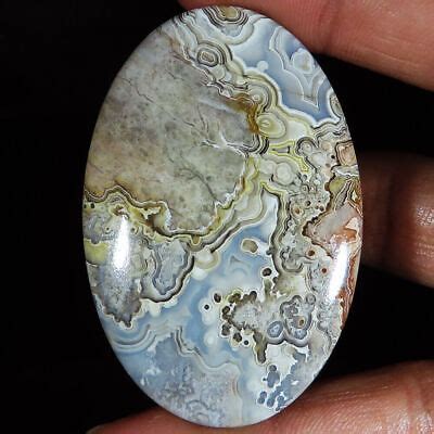 114 90 Cts Natural Crazy Lace Agate Oval Cabochon Gemstone 41x61x5 Mm