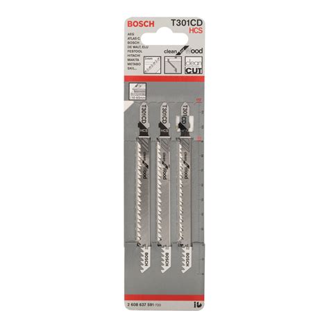 Set Lame Per Seghetto Alternativo BOSCH In Acciaio L 91 Mm 3 Pezzi