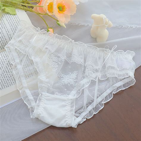 Women S Panties Knickers Lingerie Lace See Through Briefs Mesh Sexy Underwear Ebay