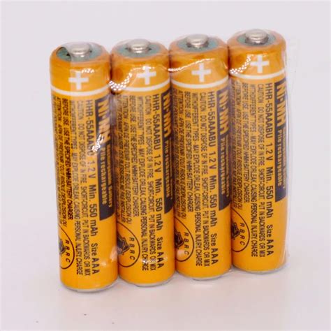 Aliexpress.com : Buy 4PCS AAA battery for HHR 55AAABU For Panasonic ...