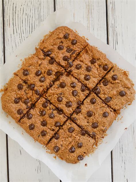 Oatmeal Chocolate Chip Cookie Bars Oil Gluten Free A Virtual Vegan