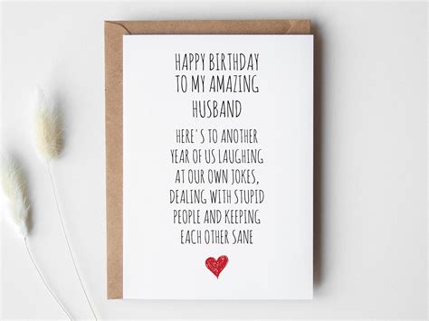 Husband Birthday Card PRINTABLE DOWNLOAD for Him - Etsy
