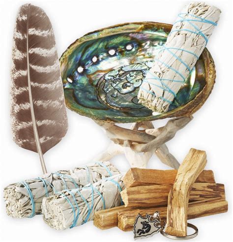 Jl Local Smudge Kit White Sage Palo Santo Abalone Shell Smudging