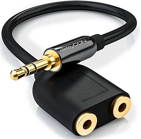 Deleycon Adaptateur Jack Audio St R O X Jack Mm Femelle X Jack