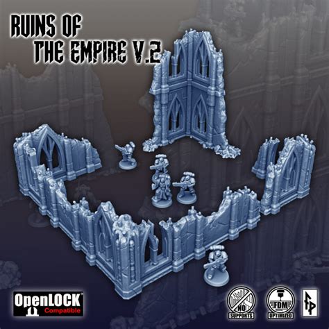 3d Printable Ruins Of The Empire V2 By Forbidden Prints