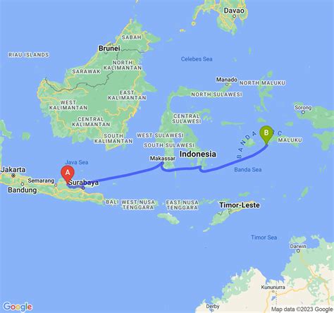 Ini Jarak Dan Durasi Perjalanan Dari Kab Blora Ke Kota Ambon Navi Id