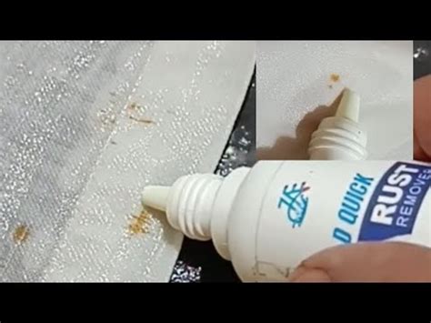 Demo How To Remove Rust Stain From Clothes Dry Cleaning Chemical