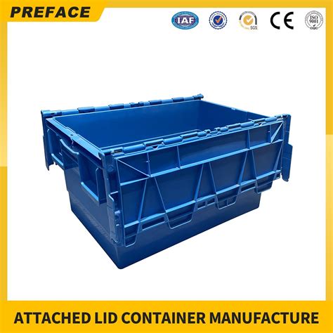 Durable Food Grade Plastic Tote Box Supermarket Turnover Plastic