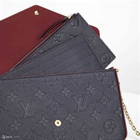 Louis Vuitton Pochette Felicie Monogram Empreinte Leather Bag