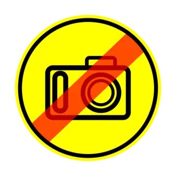 No Camera Allowed Sign Illustration Sticker Camera Clipart Sign