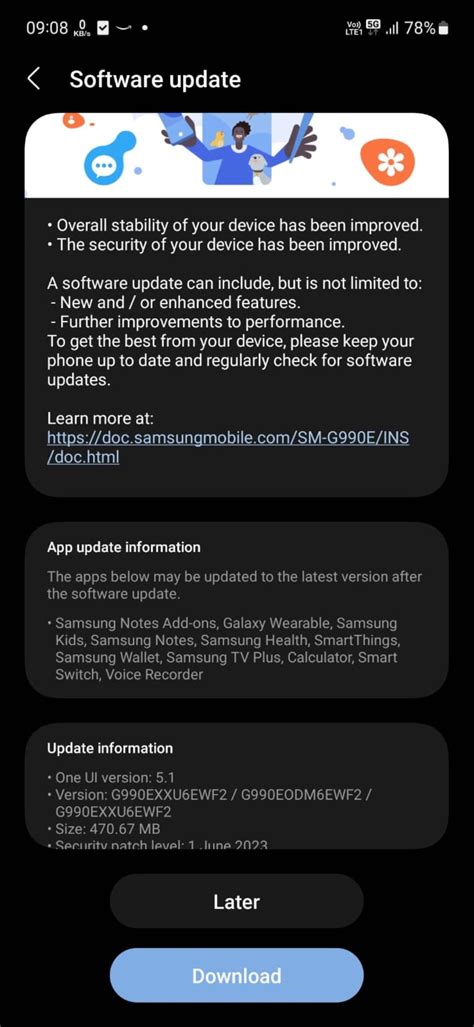 June Security Patch Indian Variant Rgalaxys21fe