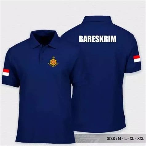 Jual Kaos Polo Baju Kerah Distro Bareskrim Indonesia Polisi Polos