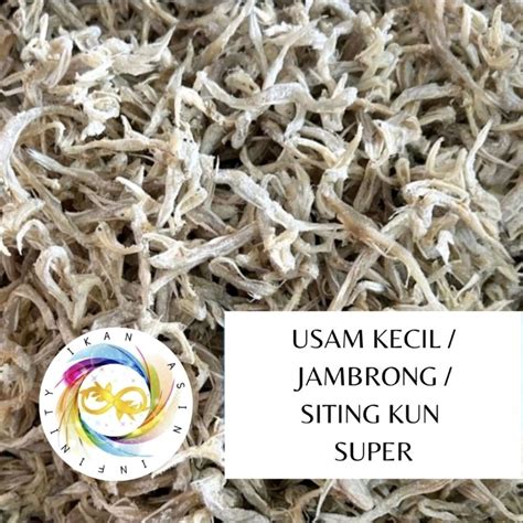 Jual Ikan Asin Usam Kecil Jambrong Siting Kun Super Gram