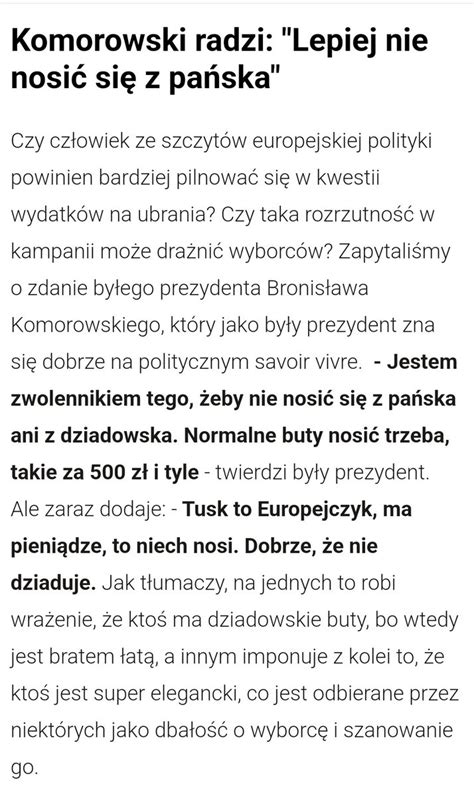 Marcin Dobski on Twitter Prezydent Bronisław Komorowski krytykuje