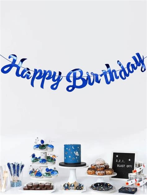 Happy Birthday Banner-Blue – Party Oasis