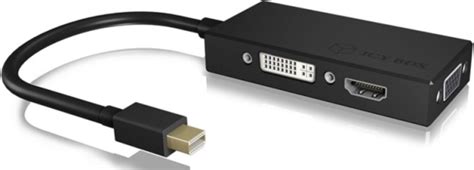 Raidsonic Icy Box Ib Ac In Mini Displayport To Hdmi Dvi D Vga