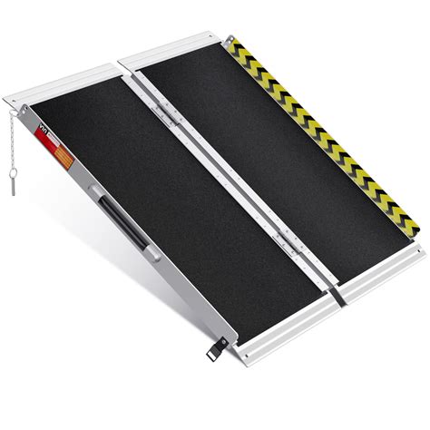 VNN Portable Wheelchair Ramp 3FT Non Slip Aluminum Folding Handicap