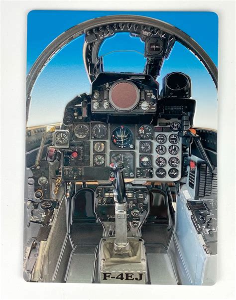 Air Self-Defense Force F-4EJ Phantom II Cockpit 3D Engraving Magnet ...