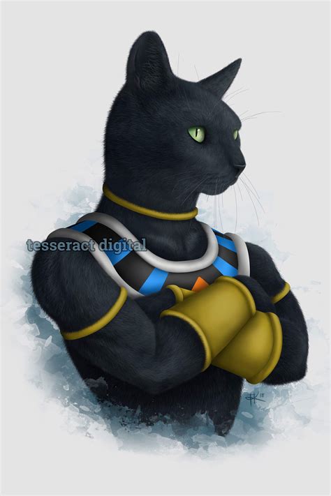 [OC] We named our cat after Beerus, so I couldn't resist doing this ...