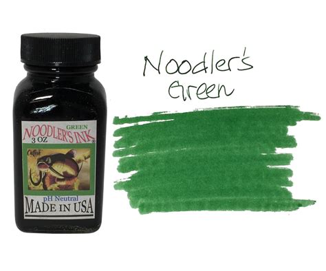 Noodlers Fountain Pen Ink 3oz Bottle 19015 Green The Pen Outpost