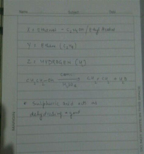 A Compound X On Heating With Excess Conc Sulphuric Acid At K Given