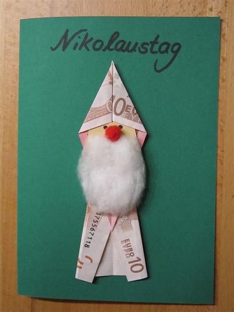 Nikolaus Auf Karte Geschenke Geldgeschenke Zu Weihnachten Und