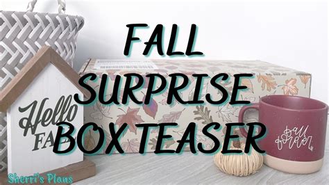 Fall Seasonal Surprise Box Teasers Erin Condren Ecsurprisebox Youtube