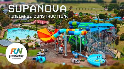 Watch new Gigantic Waterslide Being Built at Funfields Theme Park - YouTube