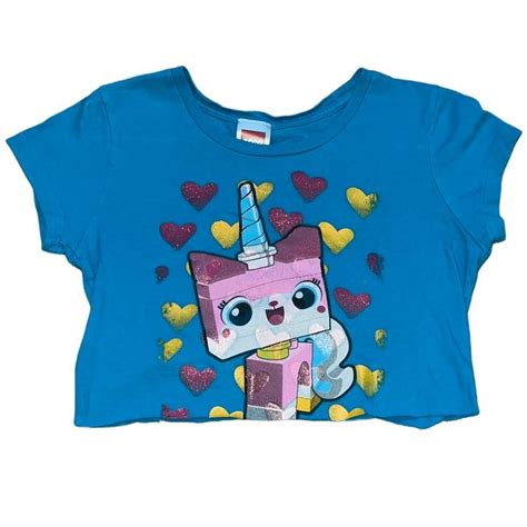 princess unikitty lego baby tee crop 🌟 so adorable,... - Depop