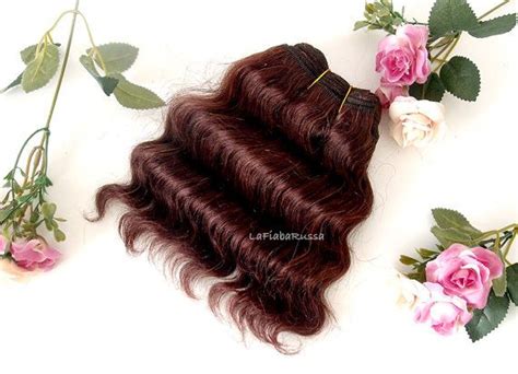 Dark Brown Wefted Mohair Wavy Hair Waldorf Blythe Doll Wig Etsy