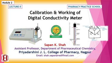 Lecture 6: Calibration and Working of Digital Conductivity Meter - YouTube