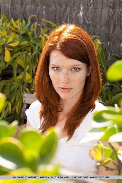 Mia Sollis Margy Modelo Rep Checa Redheads Red Hair Freckles