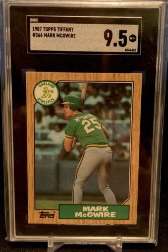 Mark Mcgwire Topps Tiffany Rc Gem Mint Scg Rare