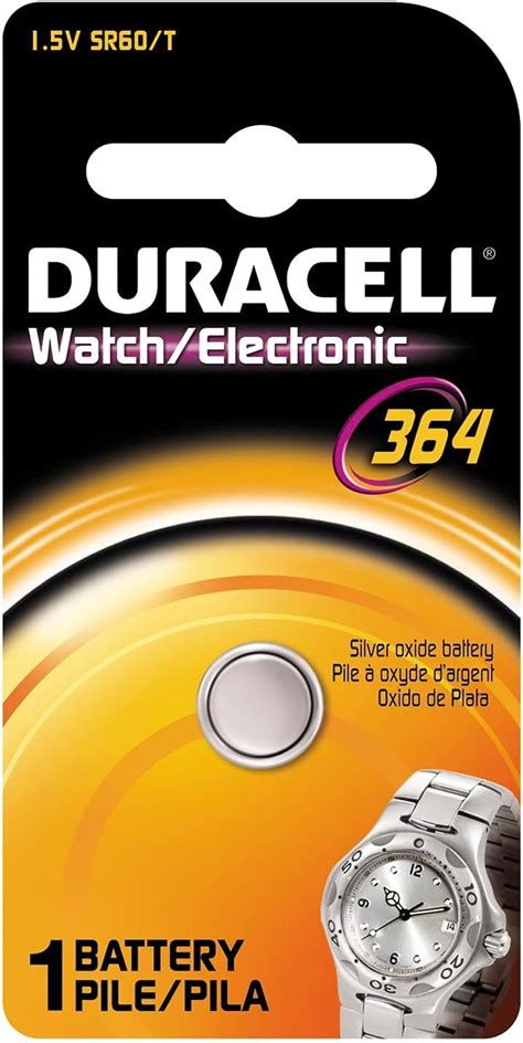 Amazon Duracell 364 Silver Oxide Button Battery 1 Count Pack 364