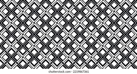 Geometric Black White Rhombus Pattern Vector Stock Vector Royalty Free