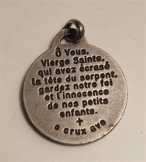 M Daille Religieuse Ancienne Argent Notre Dame De La Bonne Garde