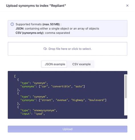 Manage Synonyms In The Dashboard Algolia