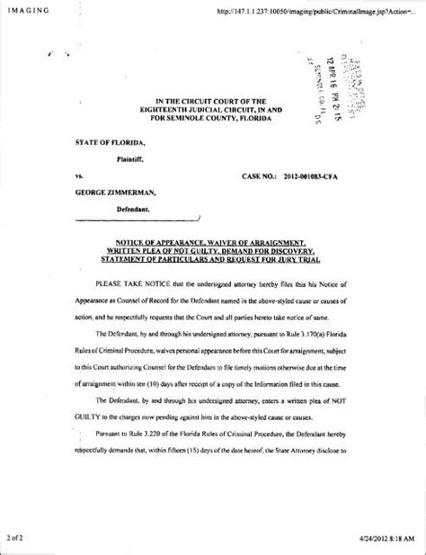 Written Not Guilty Plea Template How To Write A Letter To A Judge