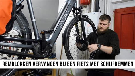 Remblokken Vervangen Bij Een Fiets Met Schijfremmen YouTube