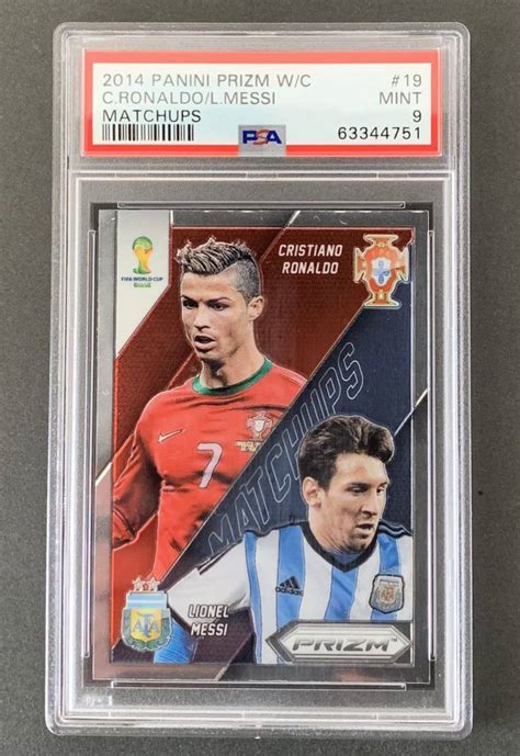 2014 Panini Prizm World Cup Soccer Matchups Cristiano Ronaldo Lionel