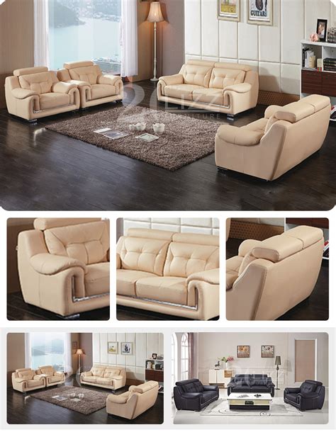 Foshan Sofa Factory Modern Leather Sectional Sofa Set From China